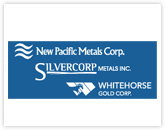 New Pacific Metals, Silvercorp Metals & Whitehorse Gold